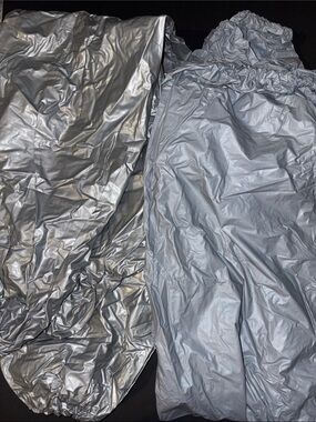 2 pair Sauna pants M/L Silver Elastic-Waist Bottoms